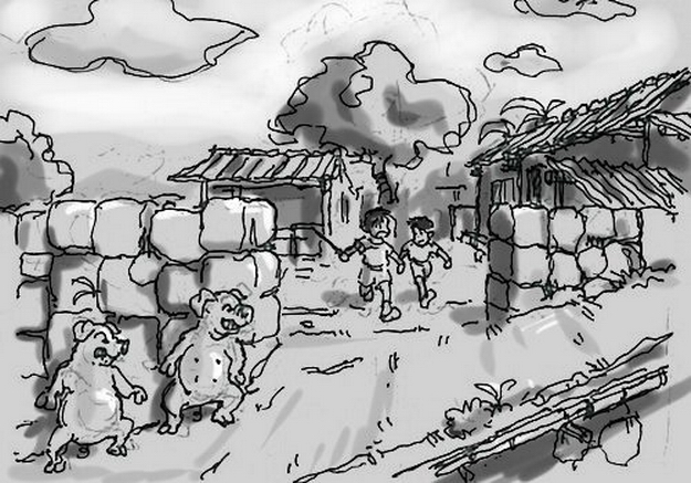 老埔里兒時記憶專刊-王亨祿-守城大山的家可惡的豬